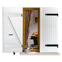 Volet en kit PVC blanc 158x62cm Ep.24mm